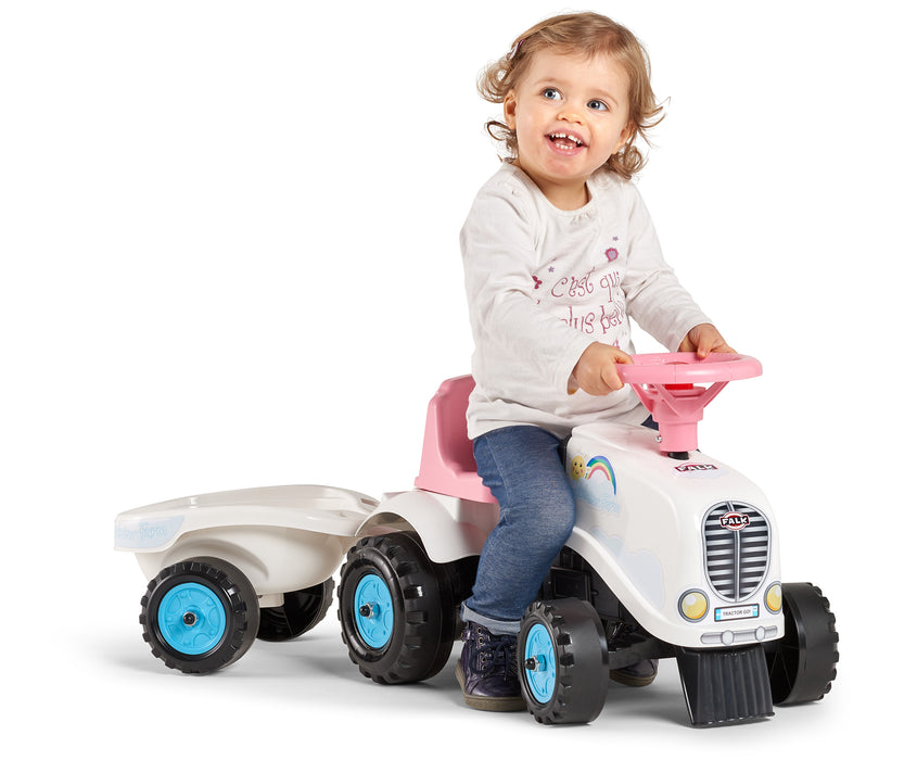 Lauftraktor Rainbow mit Anhänger