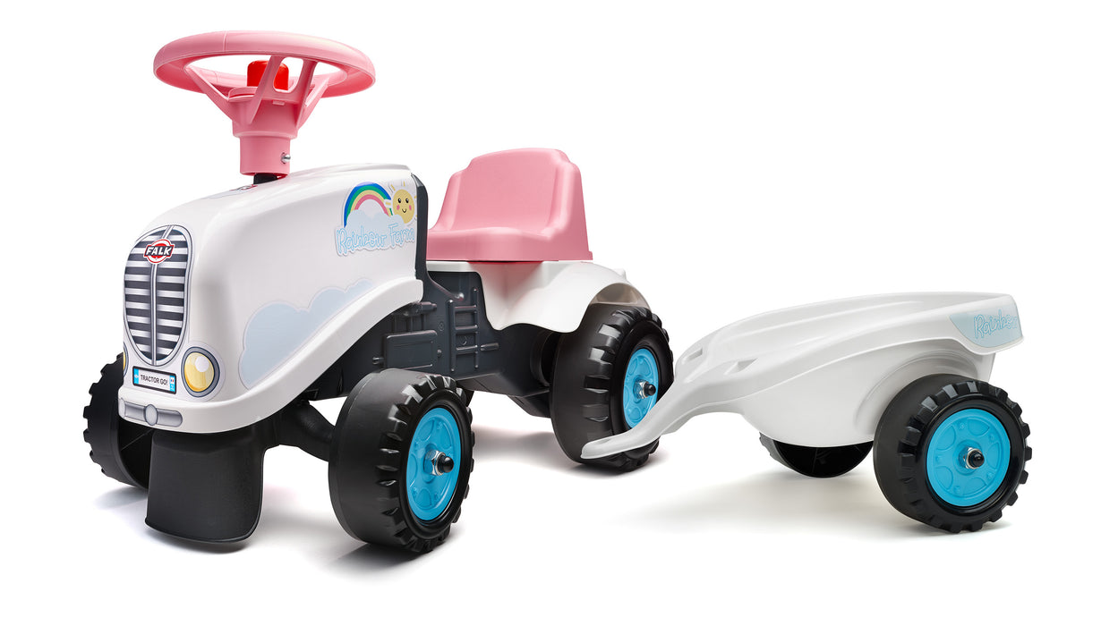 Lauftraktor Rainbow mit Anhänger