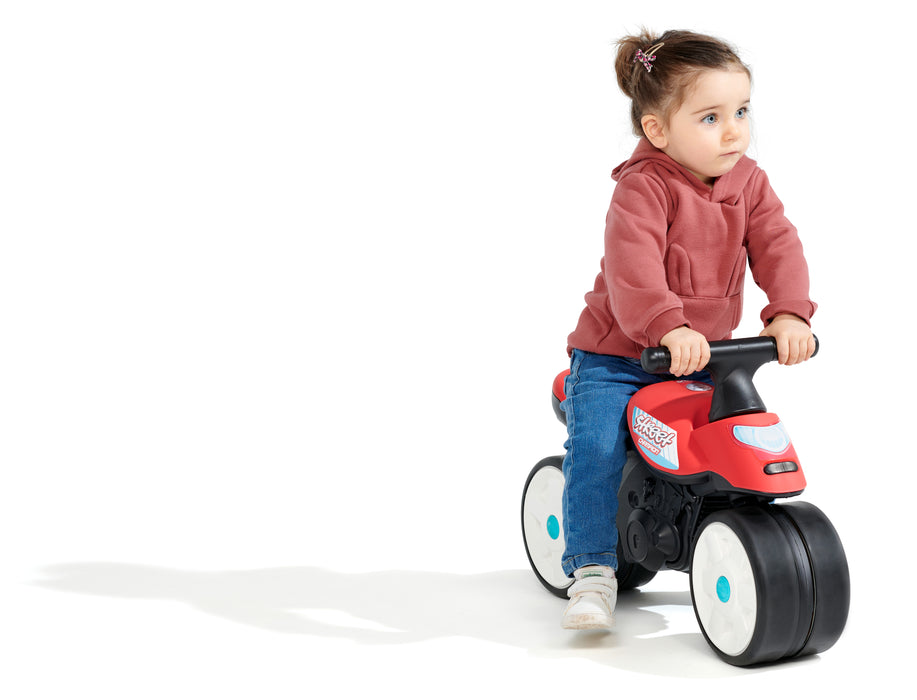 Baby Motorrad street chmapion mit Flüsterreifen - rot