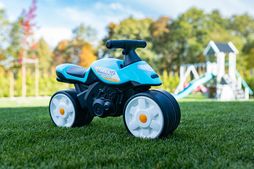 Baby Motorrad street chmapion mit Flüsterreifen - blau