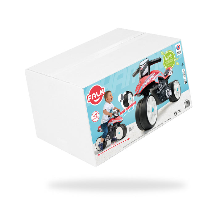 Falk Racing Team Motorrad mit Flüsterreifen - rot (2-5 Jahre)