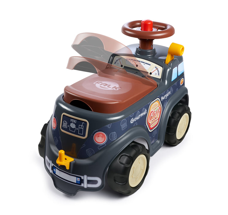 Food-Truck mit klappbarem Sitz, Anhänger und Accessoires