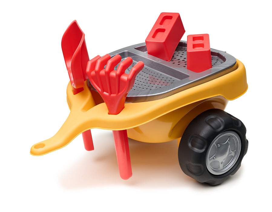 Rutscher Volvo, mit klappbarem Sitz, Anhänger und Sandspielzeug