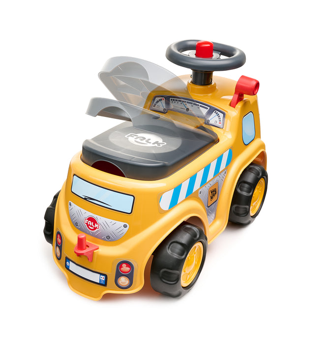 Rutscher JCB, mit klappbarem Sitz, Anhänger und Sandspielzeug