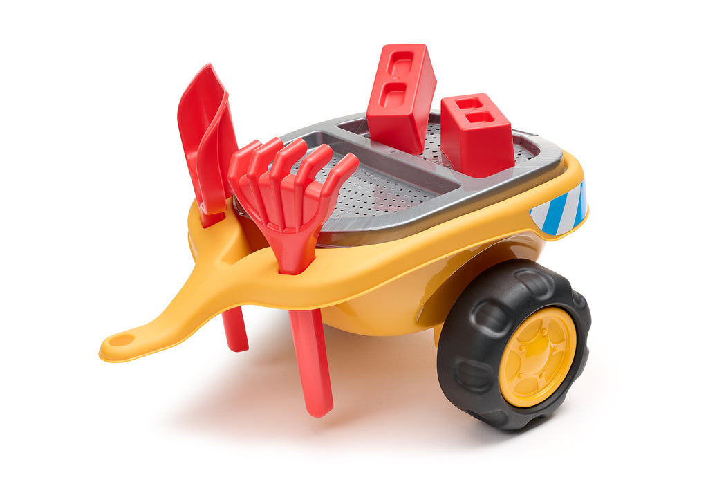 Rutscher JCB, mit klappbarem Sitz, Anhänger und Sandspielzeug