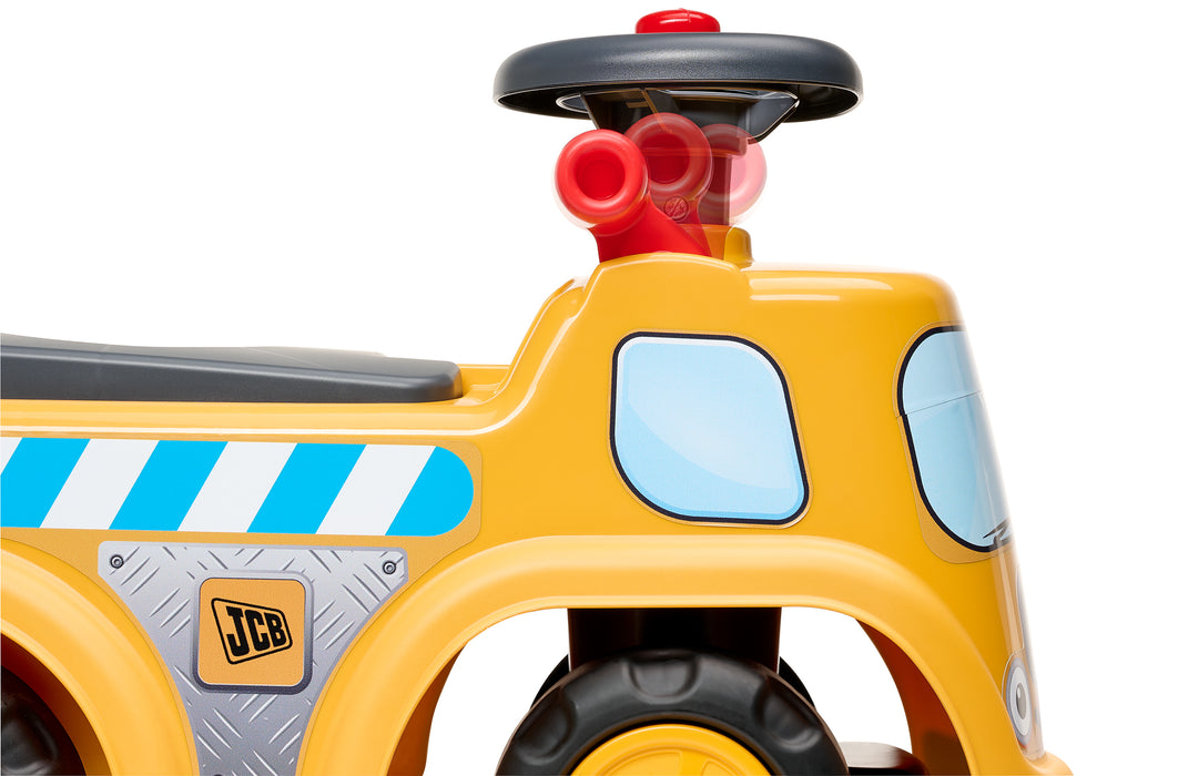 Rutscher JCB, mit klappbarem Sitz, Anhänger und Sandspielzeug