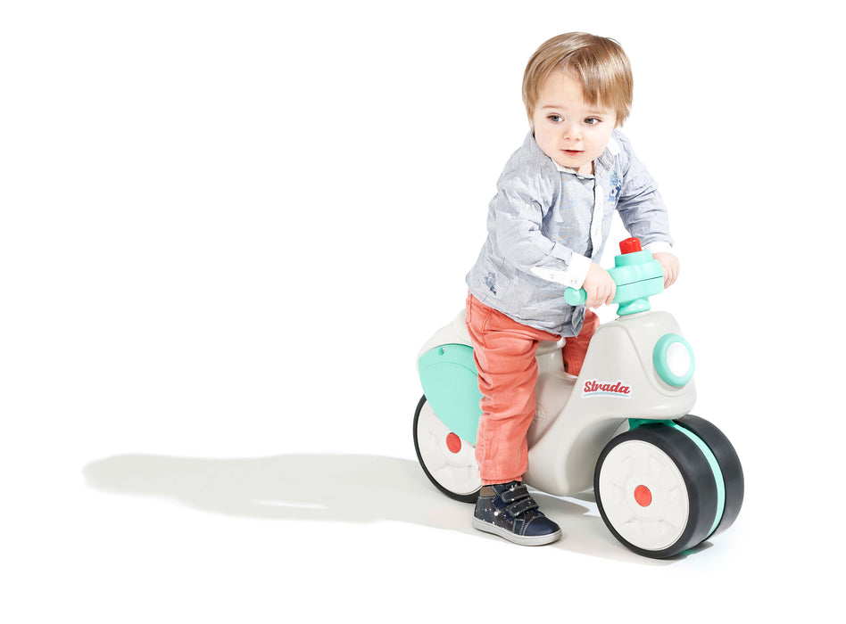 Roller mit Flüsterreifen - Türkis-Creme