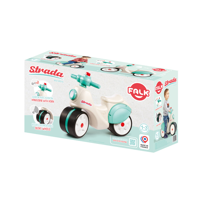 Roller mit Flüsterreifen - Türkis-Creme