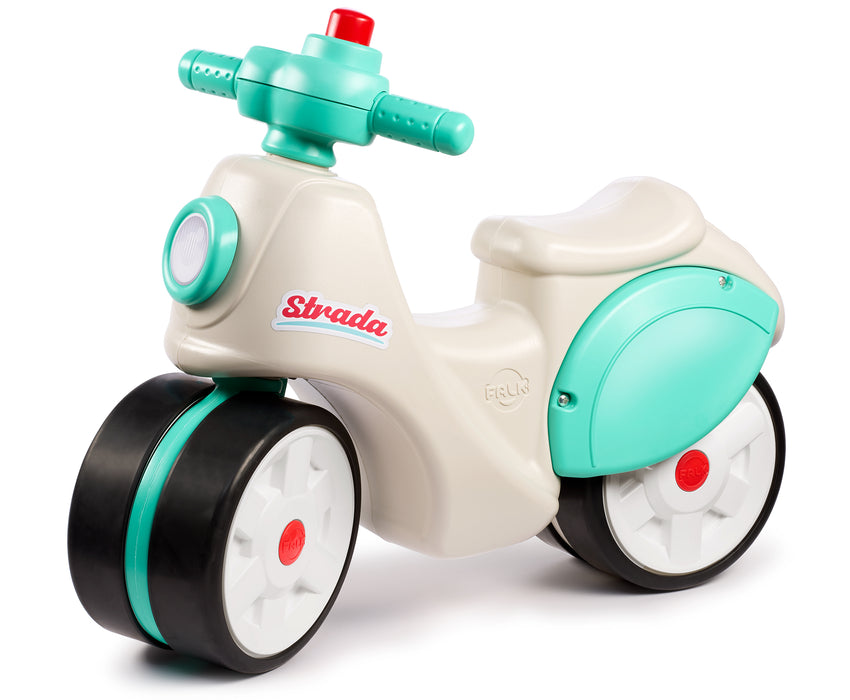 Roller mit Flüsterreifen - Türkis-Creme