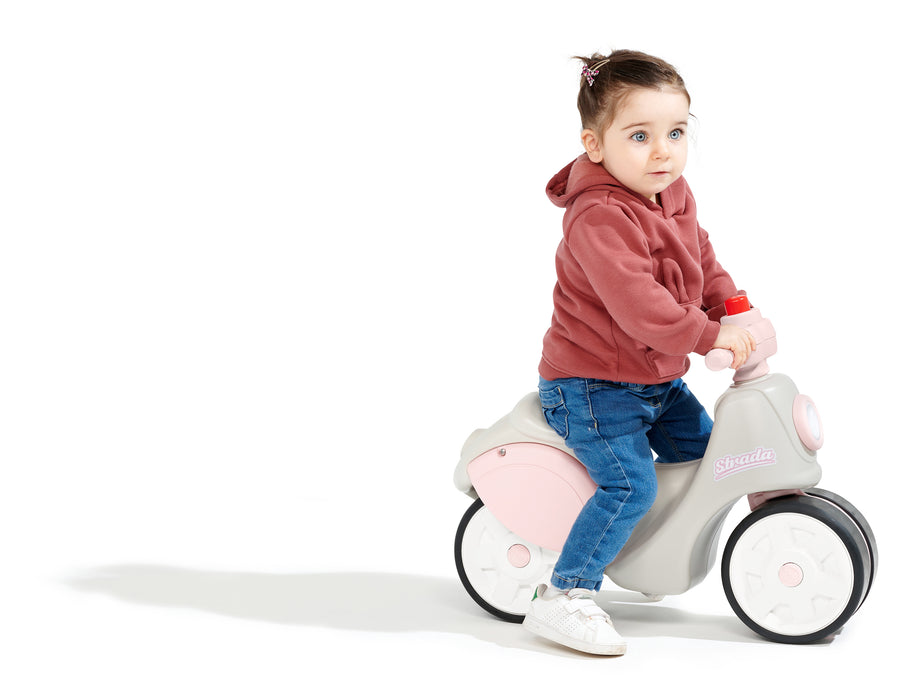 Roller mit Flüsterreifen - Pink-Creme