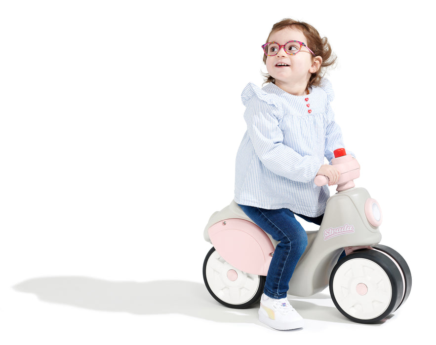 Roller mit Flüsterreifen - Pink-Creme