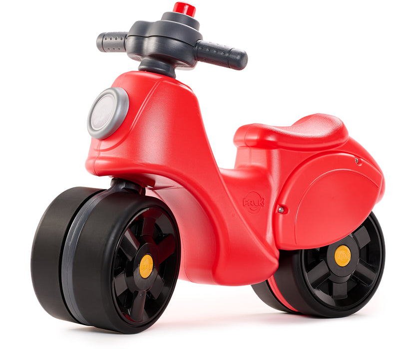 Roller mit Flüsterreifen - rot