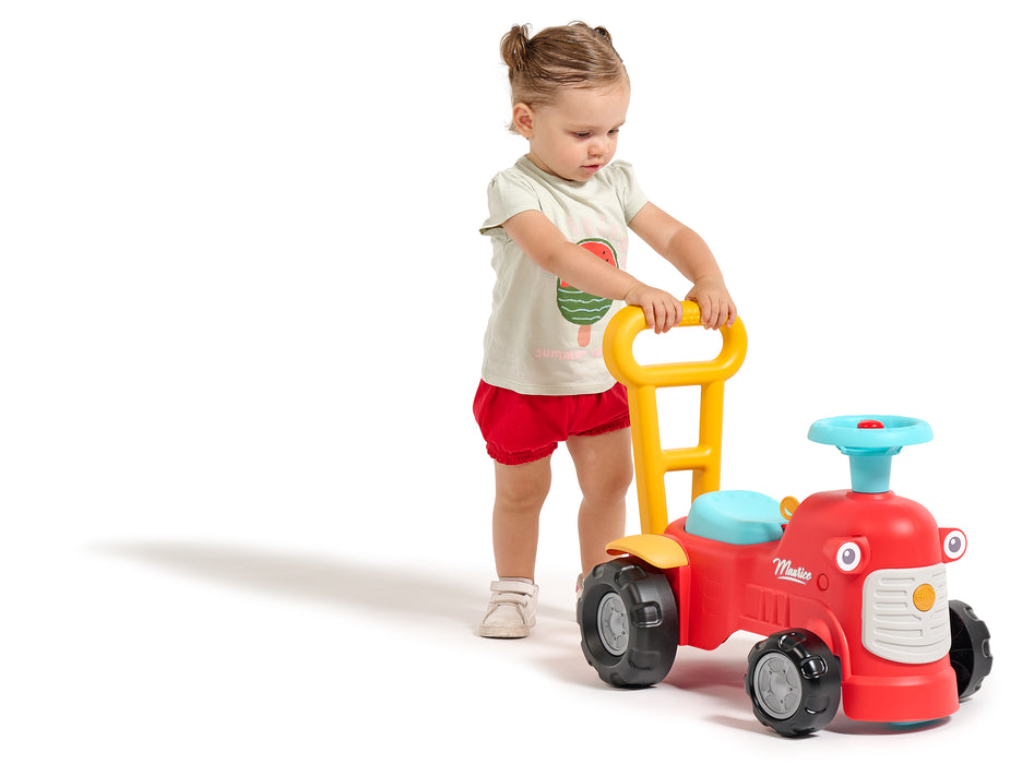 Baby Maurice mit ergonomischer Schiebevorrichtung - Rot