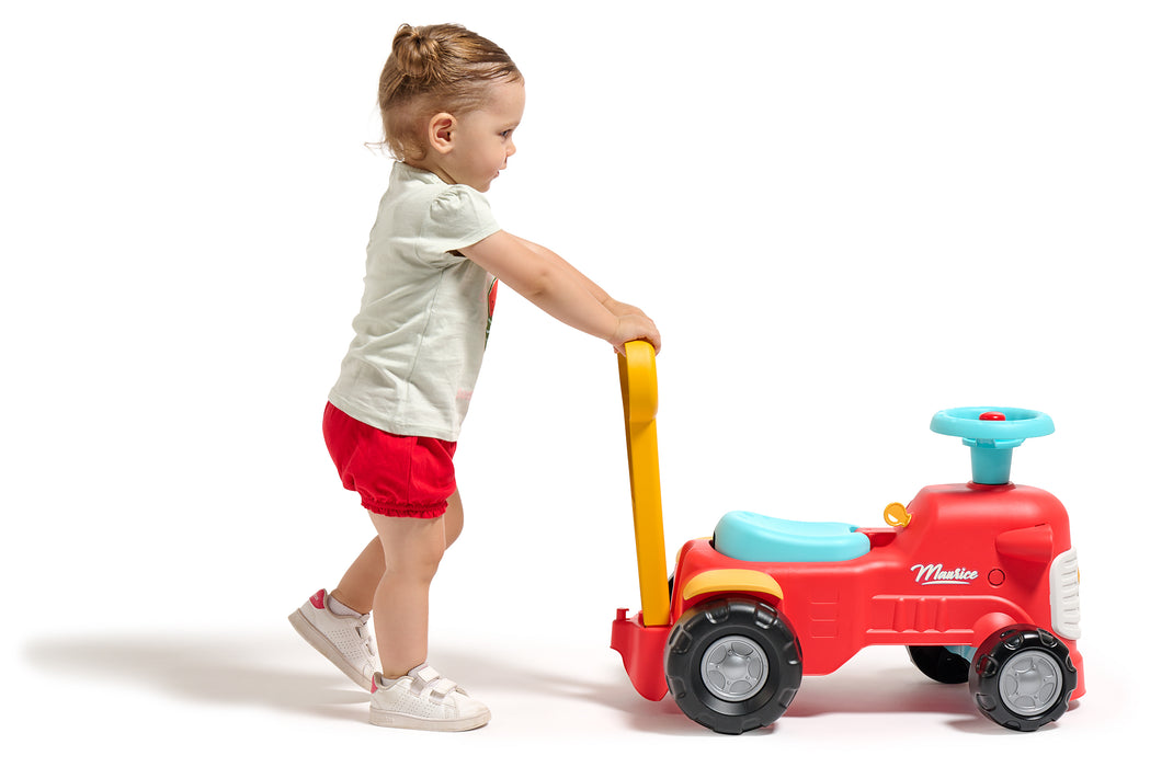 Baby Maurice mit ergonomischer Schiebevorrichtung - Rot