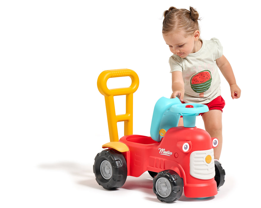 Baby Maurice mit ergonomischer Schiebevorrichtung - Rot
