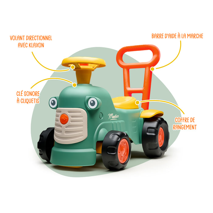 Baby Maurice mit ergonomischer Laufrichtung - grün