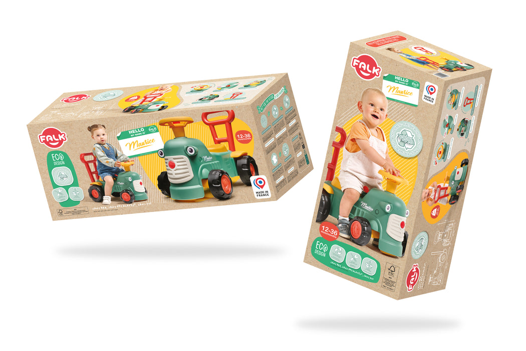 Baby Maurice mit ergonomischer Laufrichtung - grün