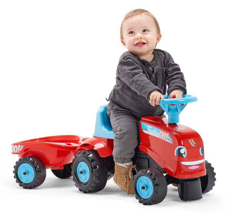 Lauftraktor GO! mit Anhänger