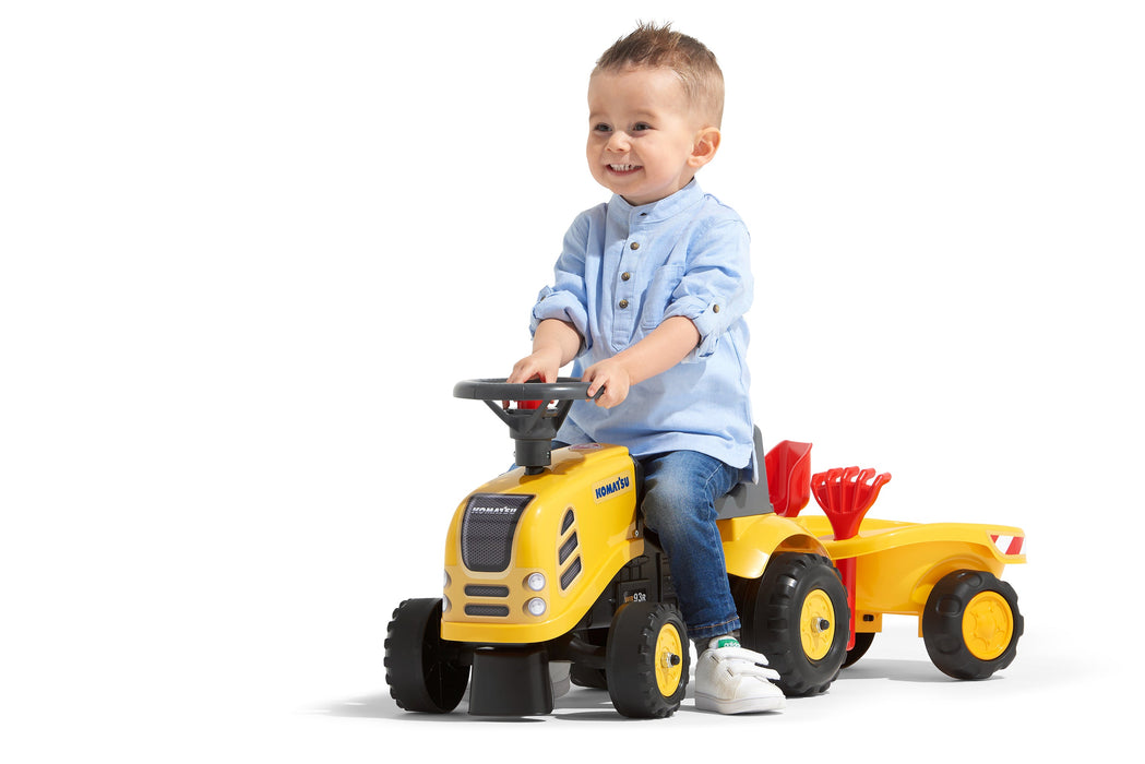 Falk Lauftraktor mit Anhänger Schaufel und Rechen