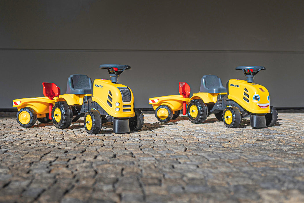 Falk Lauftraktor mit Anhänger Schaufel und Rechen