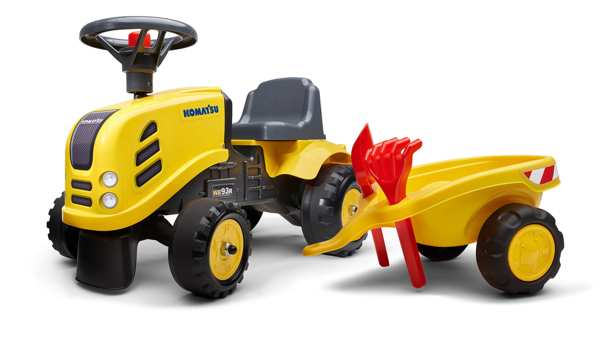 Falk Lauftraktor mit Anhänger Schaufel und Rechen