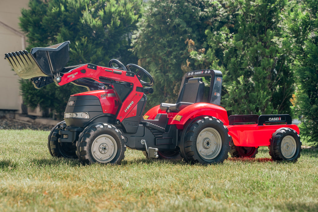Trettraktor Case Puma CVX 240 mit Frontlader und Anhänger