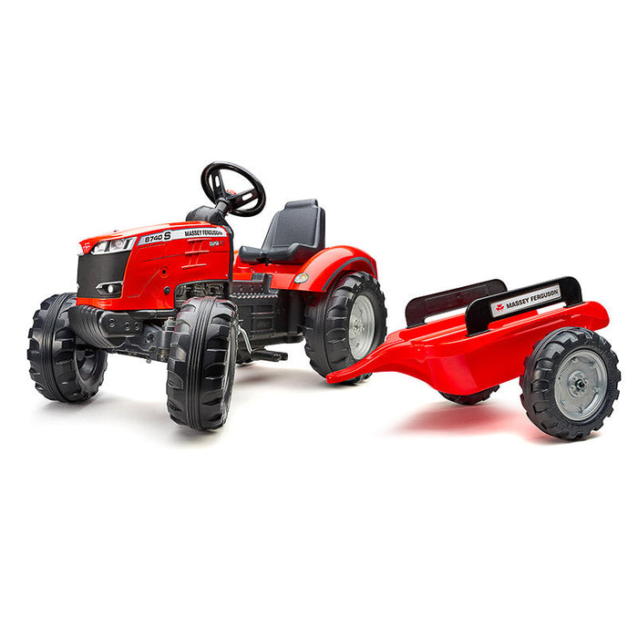 Trettraktor Massey Ferguson S8740 mit Anhänger